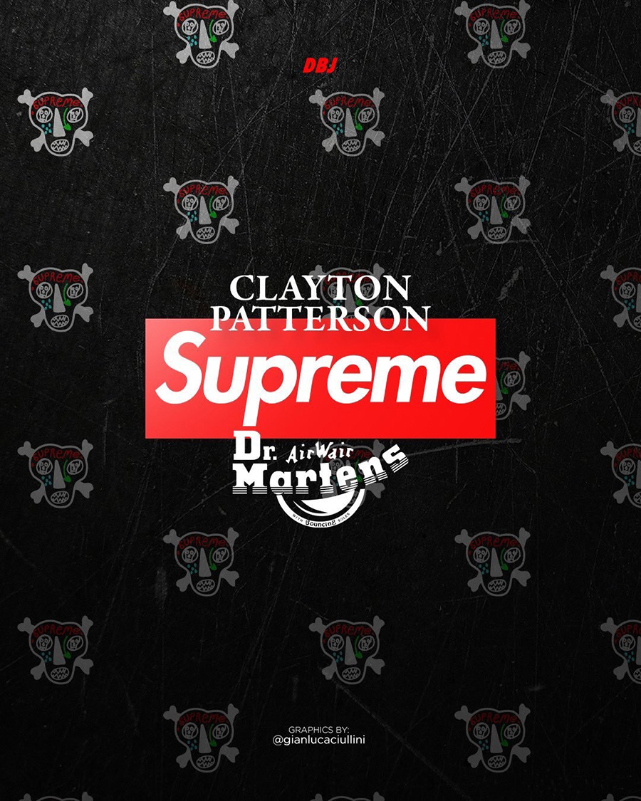 本周Supreme与纽约艺术家Clayton Patterson推出联名单品